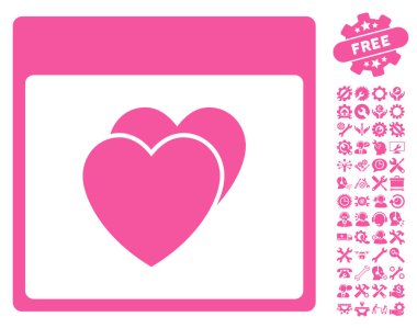 Kalpleri ile Bonus sayfa vektör simge takvim