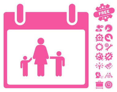 Bonus ile anne takvim günü vektör simgesi