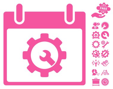 Seçenekleri araçlar takvim gün vektör simgesi Bonus ile