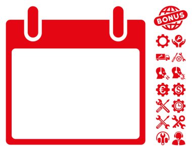 Boş Takvim yaprak vektör simge Bonus ile