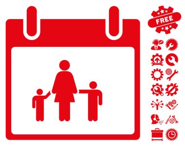 Bonus ile anne takvim günü vektör simgesi