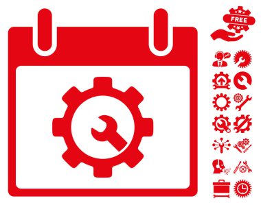 Seçenekleri araçlar takvim gün vektör simgesi Bonus ile