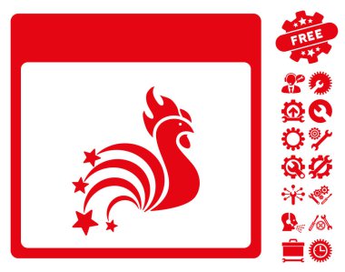 Horoz Fireworks ile Bonus sayfa vektör simge takvim