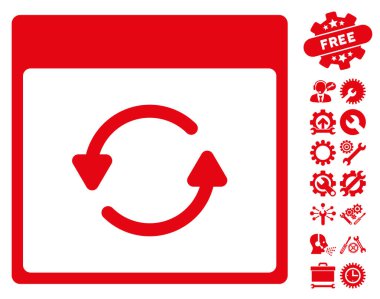 Takvim sayfası vektör simgesi ile Bonus güncelleme