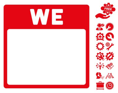 Çarşamba ile Bonus sayfa vektör simge takvim