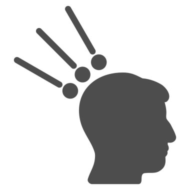 Kafa konektörleri düz simgesi Test