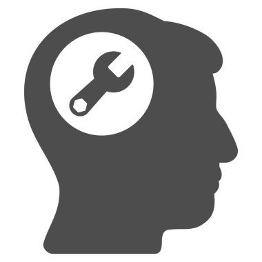 Baş anahtar düz simgesine