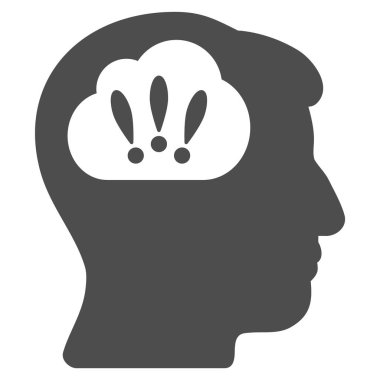 Sorun beyin fırtınası düz simgesi