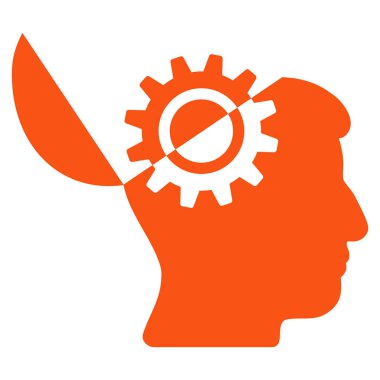 Açık fikirli vites düz simgesi