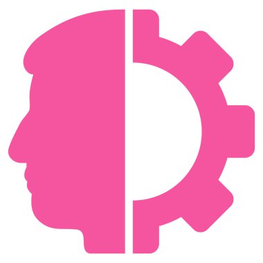 Android kafa düz simgesi