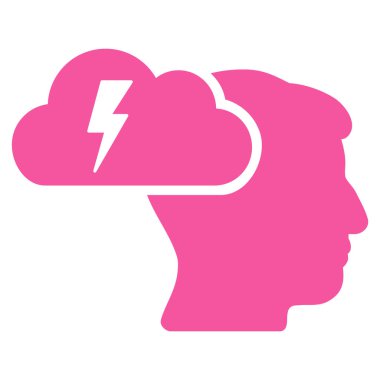 beyin fırtınası düz simgesi