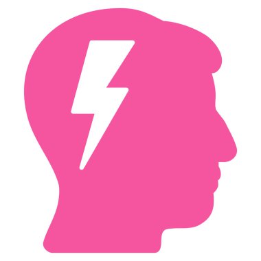 beyin fırtınası düz simgesi