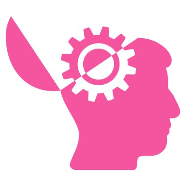 Açık fikirli vites düz simgesi