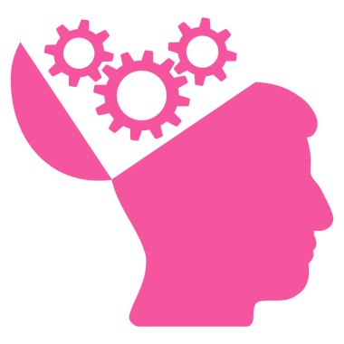 Açık fikirli vites düz simgesi