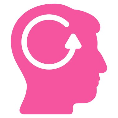 Baş bellek düz simgesi Yenile