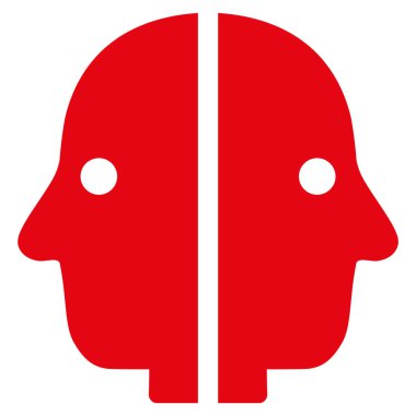 Çift yüzlü düz simgesi