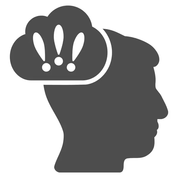Problème Brainstorm Flat Icon — Image vectorielle