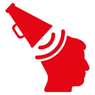 Propaganda megafon düz simgesi