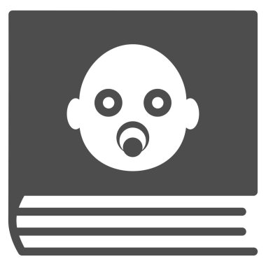 Bebek albümü düz vektör simgesi