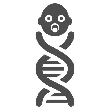 Bebek genler düz vektör simgesi