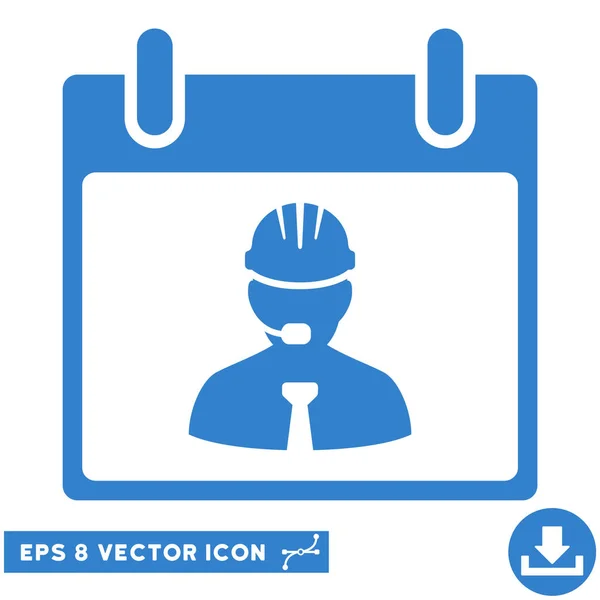 Engenheiro Calendário Página Vector Eps Icon — Vetor de Stock