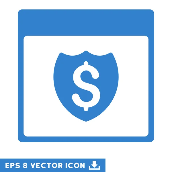 Finanzschild Kalenderseite Vektor eps Symbol — Stockvektor