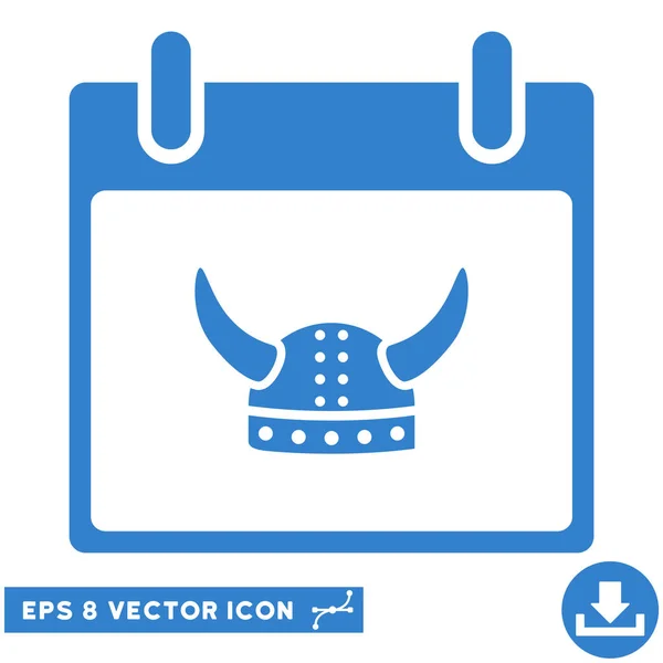 Gehörnter Helm Kalendertag Vektor eps Symbol — Stockvektor