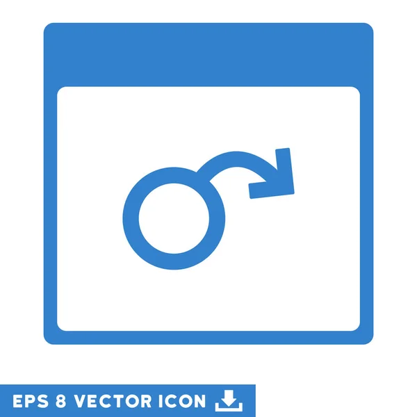 Impotencia Calendario Página Vector Eps Icono — Archivo Imágenes Vectoriales