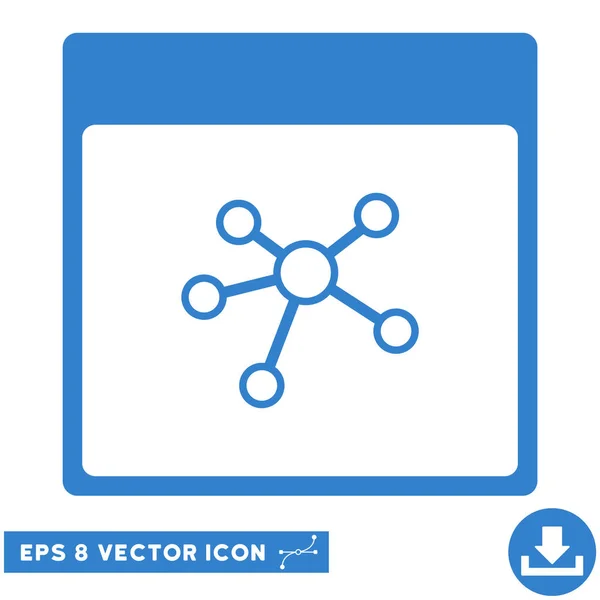 Links Calendário Página Vector Eps Ícone — Vetor de Stock