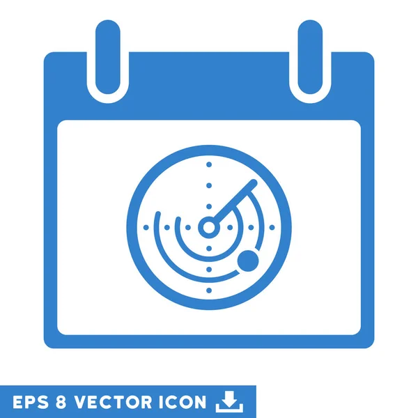 Radar Calendrier Jour vectoriel Eps Icône — Image vectorielle