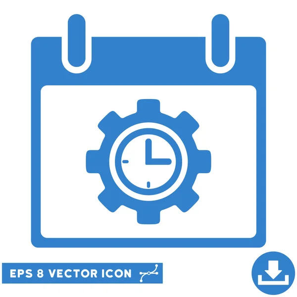 Time Gear Calendrier Jour vectoriel Eps Icône — Image vectorielle