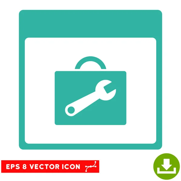 Boîte à outils Calendrier Page vectorielle Eps Icône — Image vectorielle