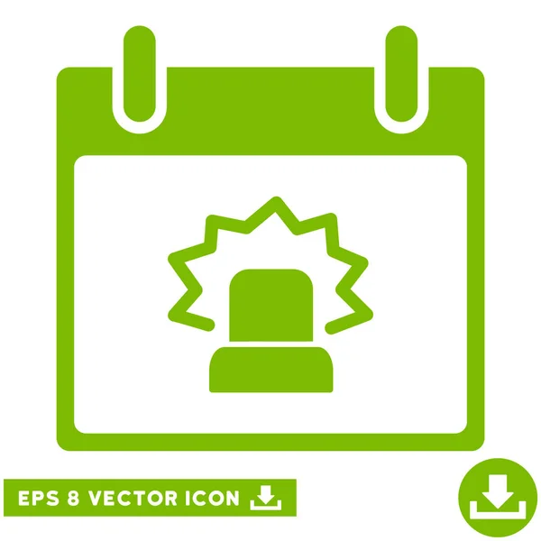 Alerta Calendário Dia Vector Eps Ícone — Vetor de Stock