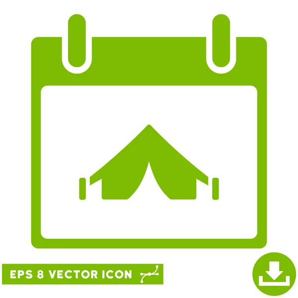 Campingplatz Kalender Tag Vektor eps Symbol — Stockvektor