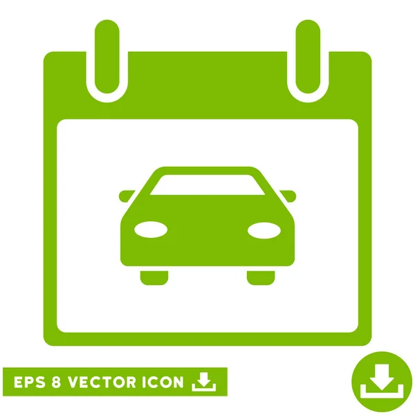 Calendário de carro Dia Vector Eps Ícone — Vetor de Stock