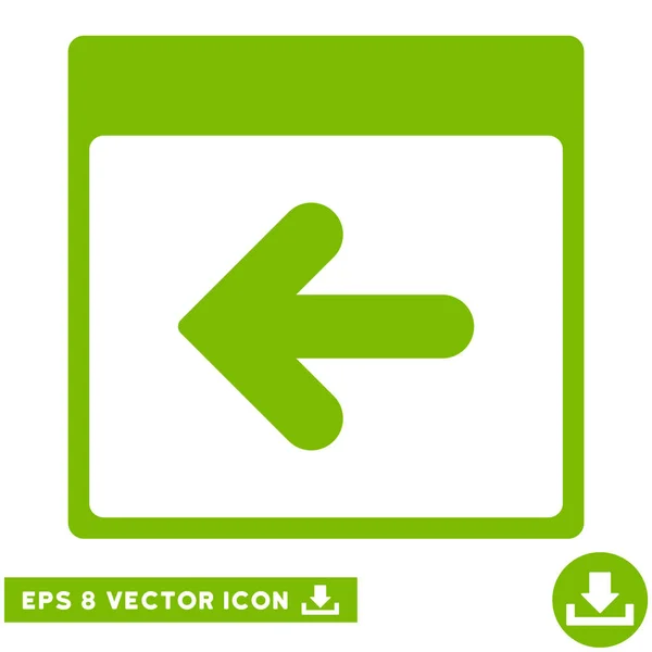 Előző naptári nap vektoros Eps-ikon — Stock Vector