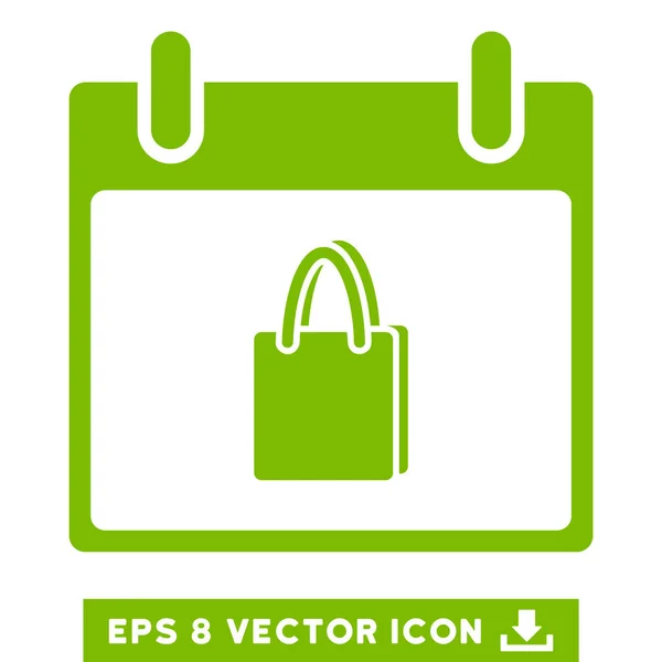 Календарь покупок День вектора Eps икона — стоковый вектор