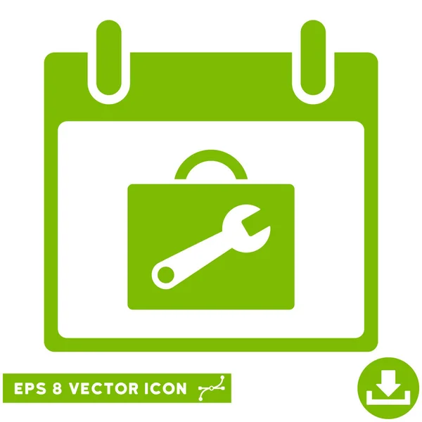 Boîte à outils Calendrier Jour vectoriel Eps Icône — Image vectorielle