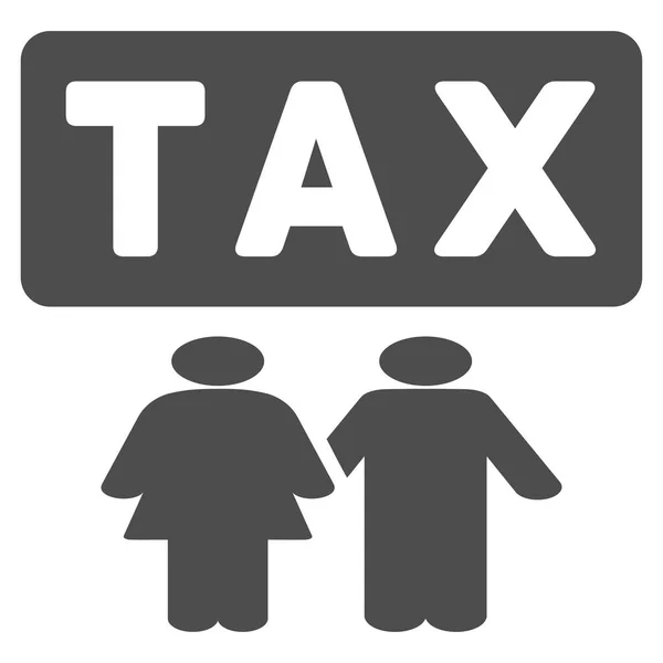 Οικογενειακής φορολογικής πίεσης επίπεδη διάνυσμα εικονίδιο — Διανυσματικό Αρχείο