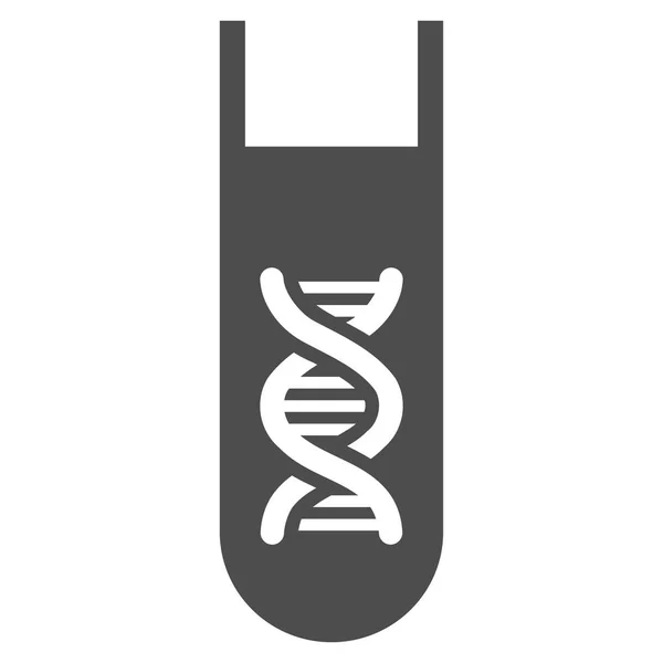 遗传分析试管平面矢量图标 — 图库矢量图片