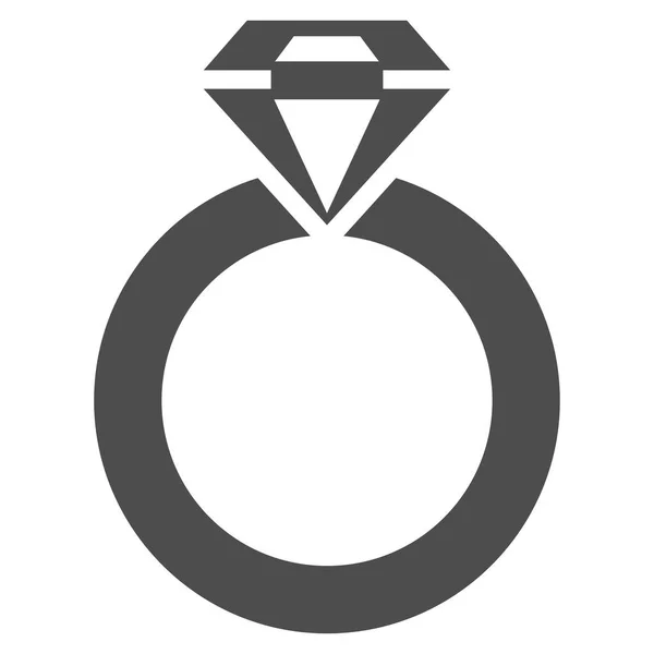 Joyería Anillo plano Vector Icono — Archivo Imágenes Vectoriales