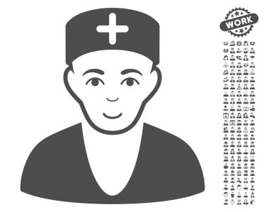 Bonus ile doktor vektör simgesi