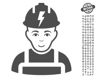 Elektrikçi vektör simge Bonus ile