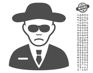 Güvenlik aracısı vektör simgesi Bonus ile