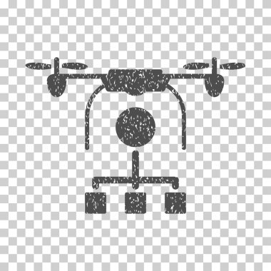 Drone dağıtım grenli doku simgesi