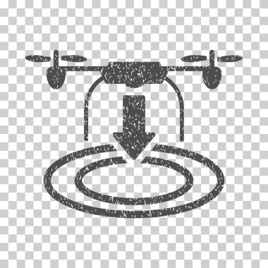 Uçağın iniş grenli doku simgesi