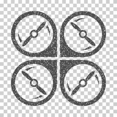 Quadcopter vida döndürme grenli doku simgesi