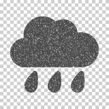 Yağmur bulutu grenli doku simgesi