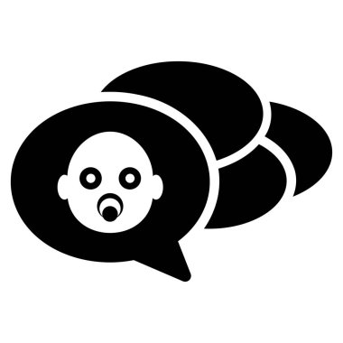 Bebek Dreams düz vektör simgesi