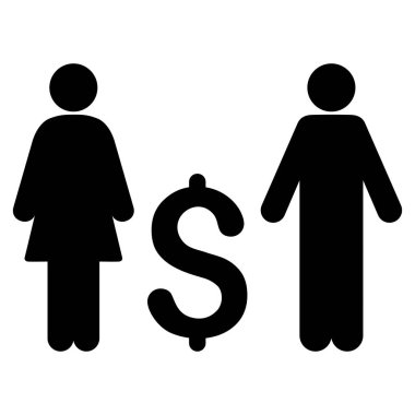 Aile Doları düz vektör simgesi